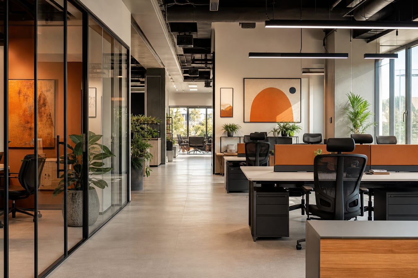 پارتیشن اداری شیشه‌ای یا چوبی؟ مقایسه برای open space